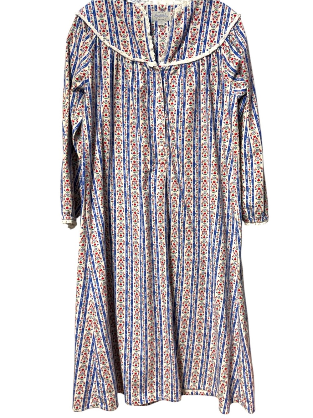 Lanz of Salzburg Flannel Nightgown Sz S